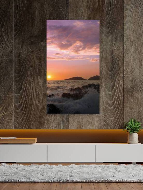 Mazatlan beaches sunsets and scenic slow motion ocean swells and waves near Malecon sea promenade by Elijah Lovkoff