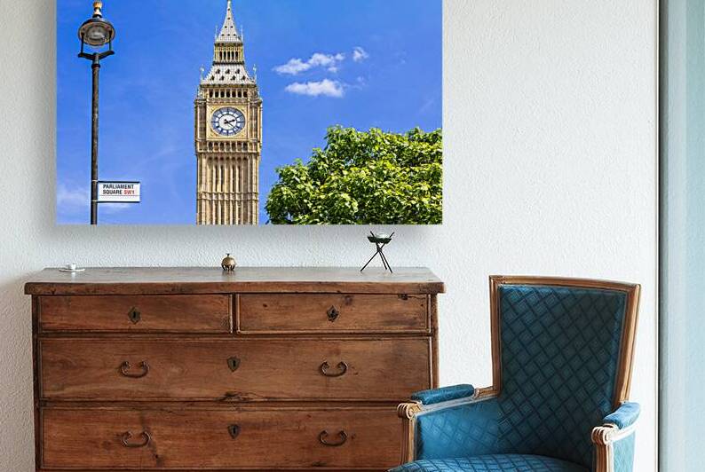 London Tower of Big Ben on Parliament Square Great Bell of Clock by Elijah Lovkoff