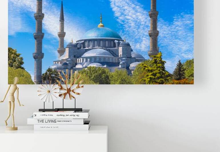 Turkey Istanbul landmark Blue Mosque major spiritual and tourist attraction by Elijah Lovkoff