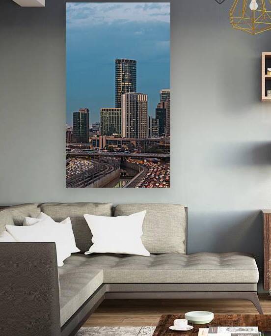 Israel Tel Aviv financial business district skyline with shopping malls and high tech offices by Elijah Lovkoff
