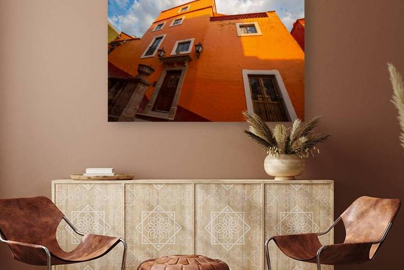 Guanajuato Mexico Scenic cobbled streets and traditional colorful colonial architecture in Guanajuato historic city center by Elijah Lovkoff
