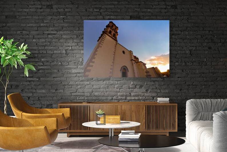 Mexico Catholic church of Templo de Santa Ana of Durango in colonial historic city center by Elijah Lovkoff