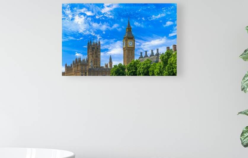 London Tower of Big Ben on Parliament Square Great Bell of Clo by Elijah Lovkoff