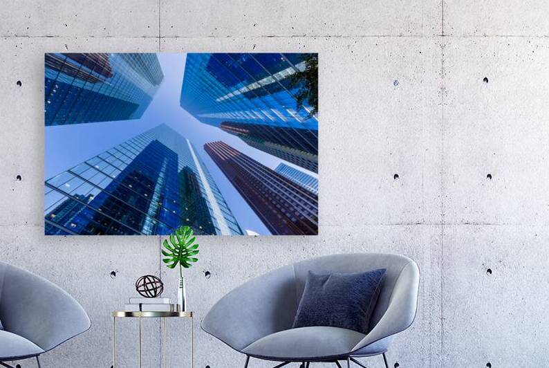 Toronto financial district skyline panorama with luxury condos and financial offices by Elijah Lovkoff