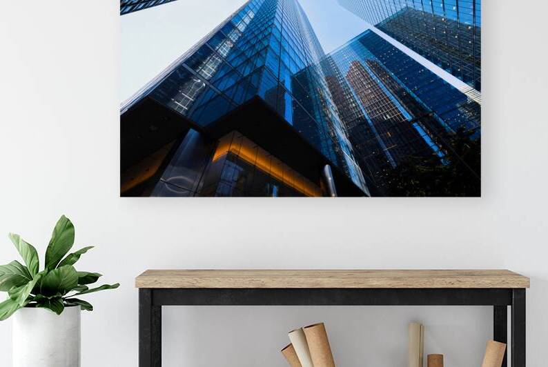 Toronto financial district skyline panorama with luxury condos and financial offices by Elijah Lovkoff