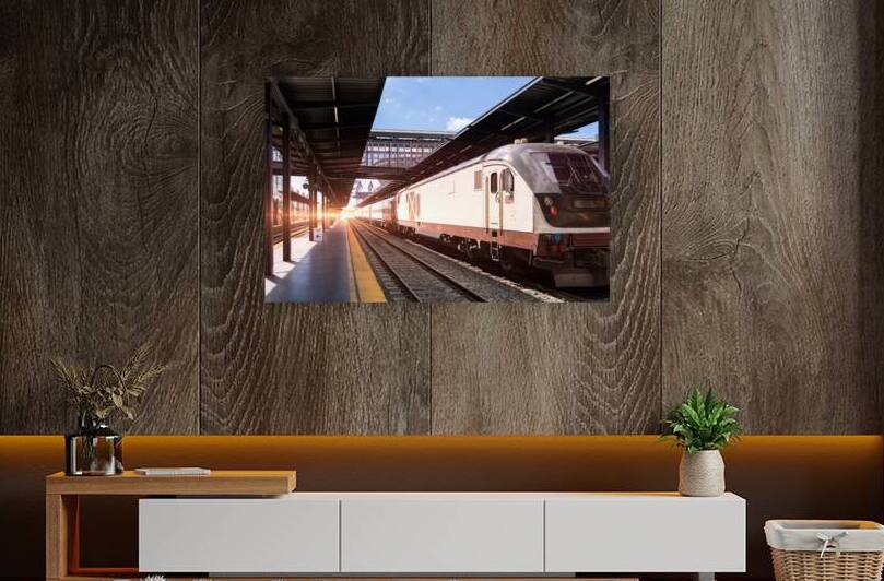 Portland Union train station. Passenger train connecting Portland and Seattle by Elijah Lovkoff