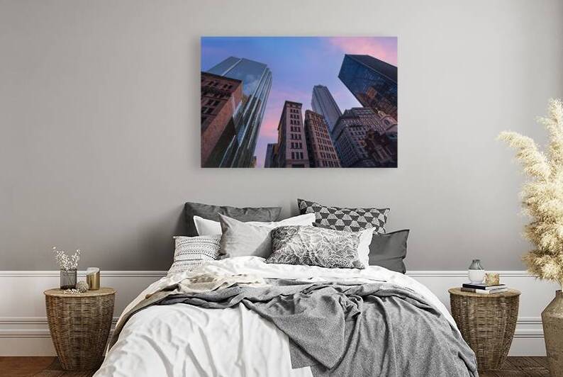 USA Scenic Boston downtown financial district city skyline and skyscrapers by Elijah Lovkoff
