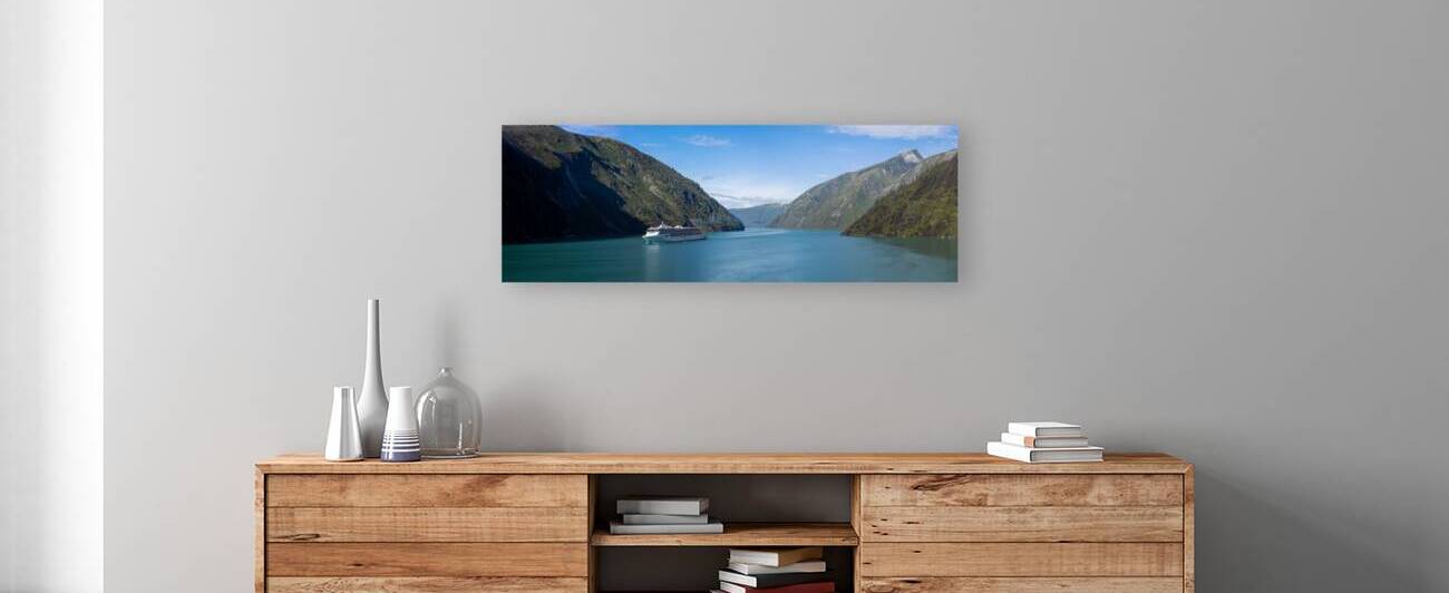 Cruise to Alaska Tracy Arm fjord and glacier on the scenic passage with landscapes and views by Elijah Lovkoff