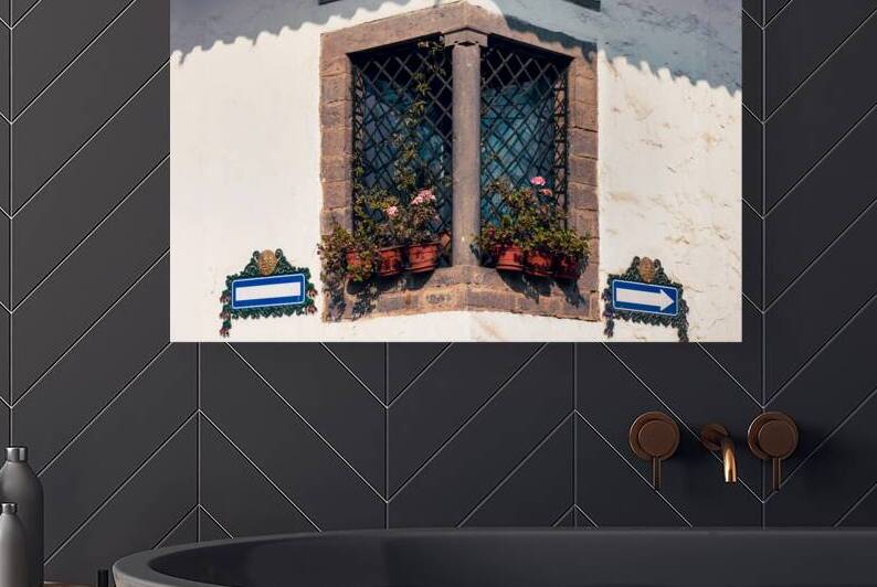 Peru Cusco historic colorful colonial buildings and architecture of San Blas district of artisans by Elijah Lovkoff