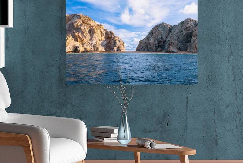 Scenic tourist destination Arch of Cabo San Lucas El Arco close to Playa Amantes Lovers Beach known as Playa Del Amor and Playa del Divorcio Divorce Beach by Elijah Lovkoff