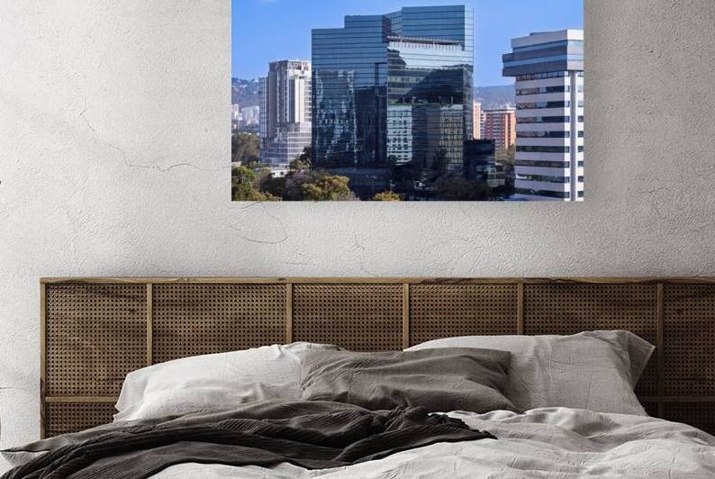 Panoramic skyline view of Guatemala City business and financial center by Elijah Lovkoff
