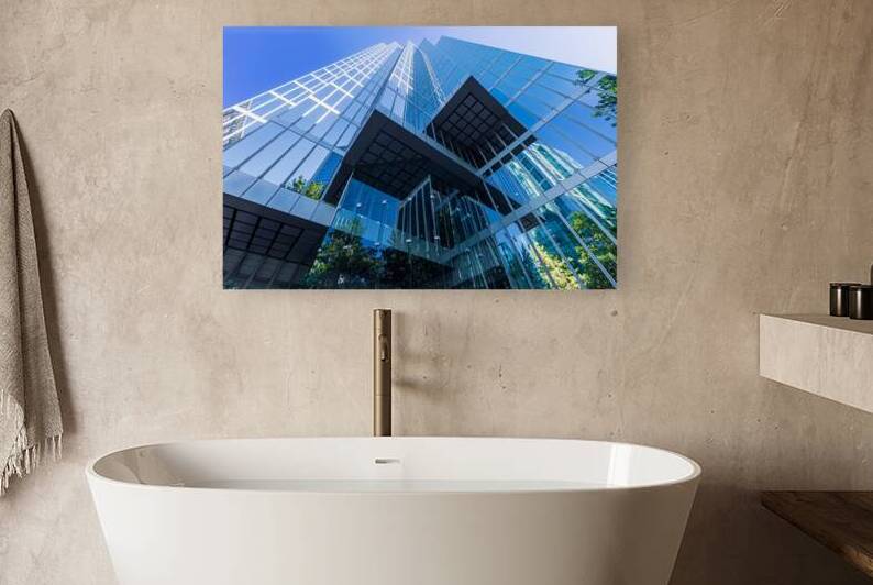 Scenic Vancouver financial district skyline in the city downtown near Robson square by Elijah Lovkoff