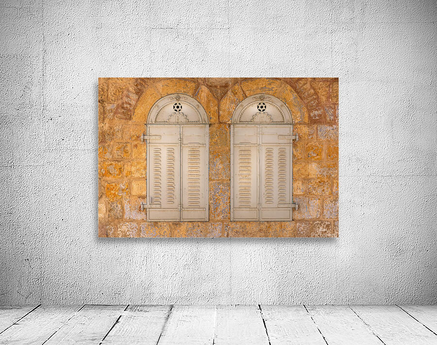 Israel Jerusalem old narrow streets of Nahlaot historic neighborhood with many small synagogues Wall Preview