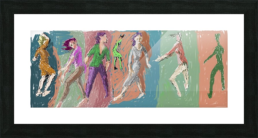 Go Line Picture Frame print