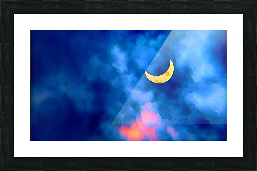 Eclipse 2020 Art Picture Frame print