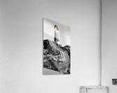 Lighthouse on Twisted Rock Acrylic Print