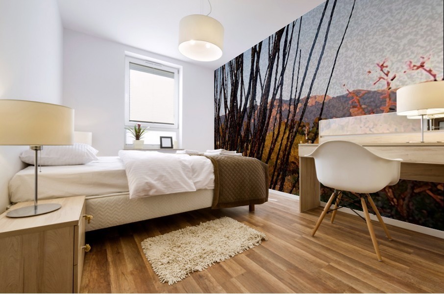 painted desert Mural print