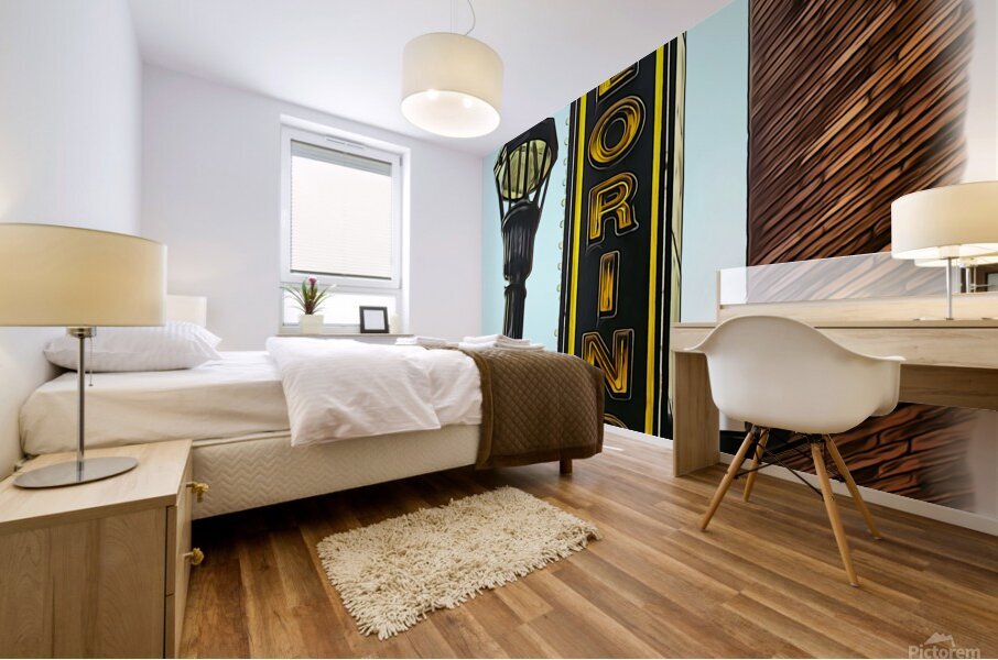  Loring Lamppost Mural print