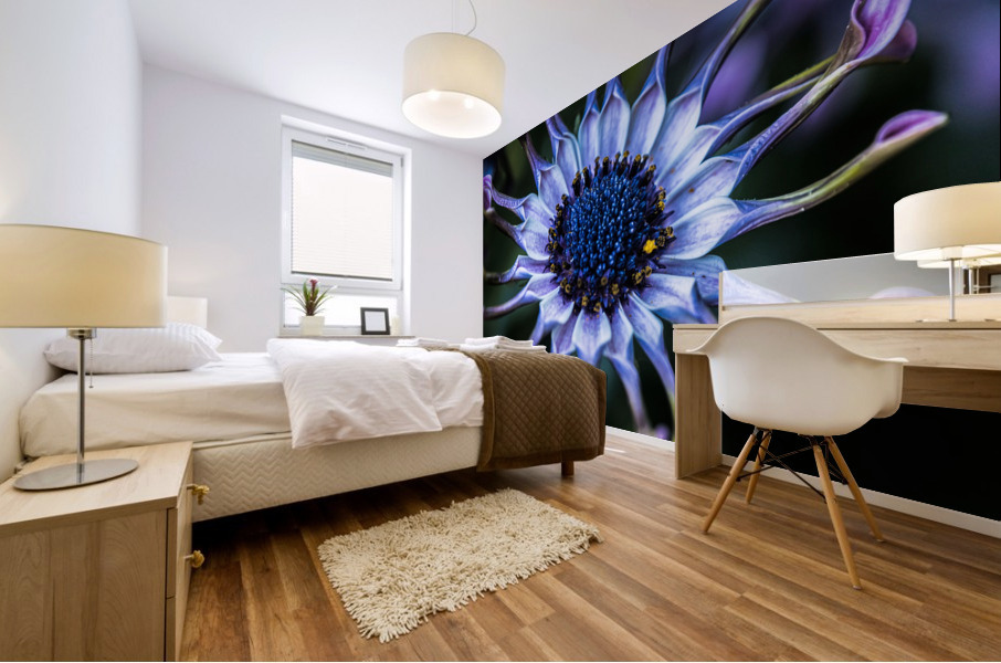 purple alien Mural print