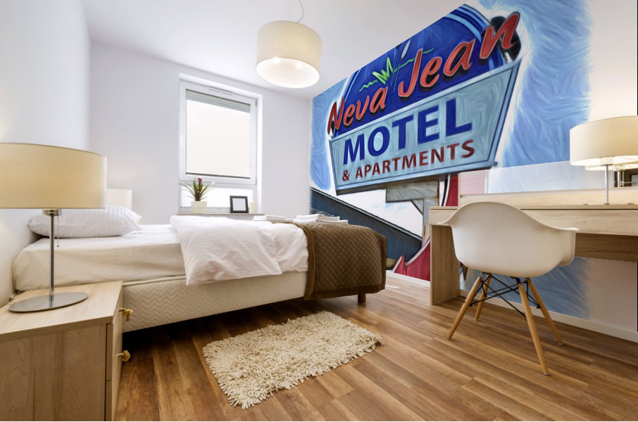 Goodbye Neva Jean Mural print