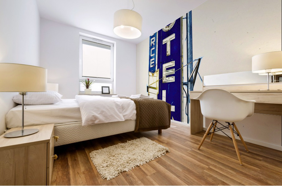 A Holey Place Mural print