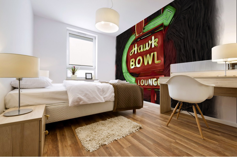 Pinned Down Mural print