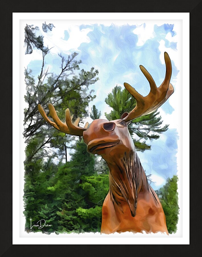 Minnesota Moose Picture Frame print