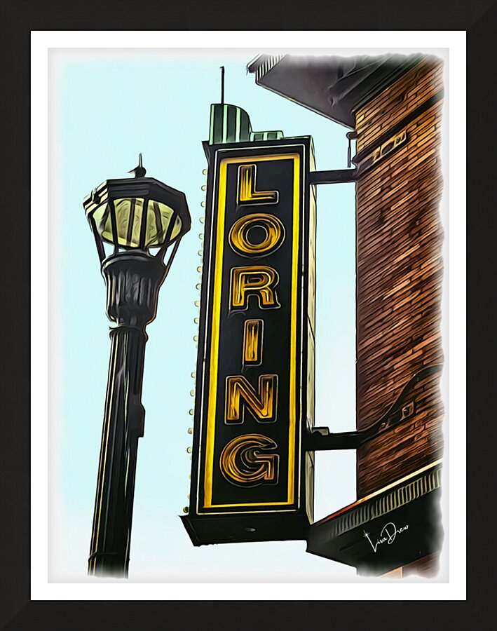  Loring Lamppost Picture Frame print