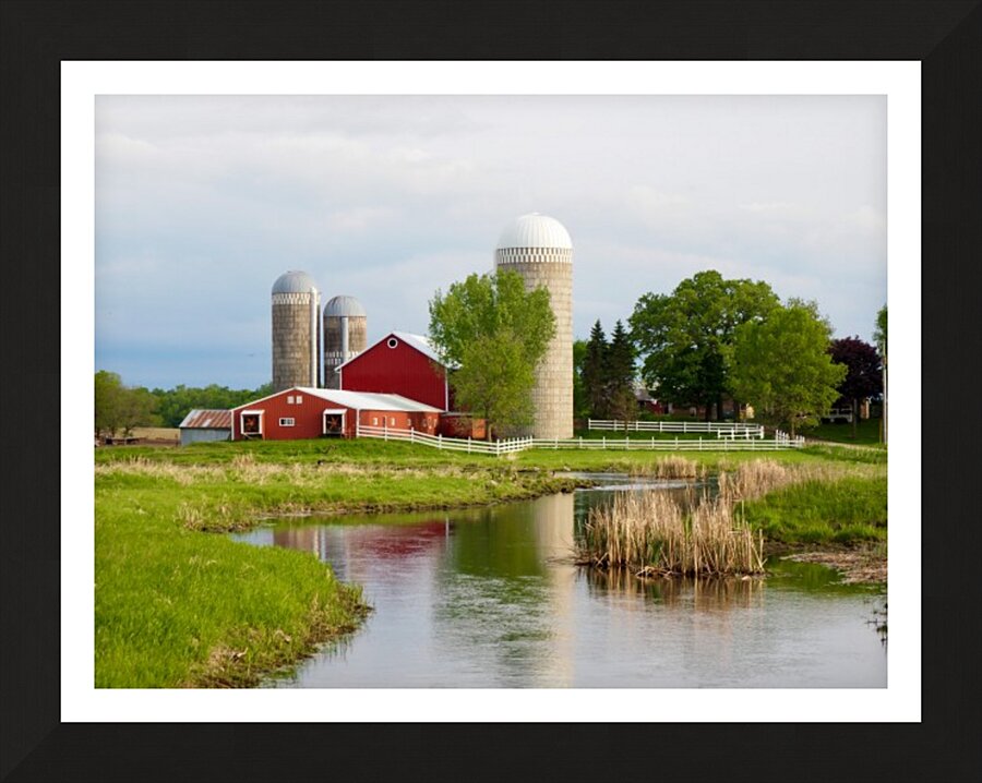 Country Farm Picture Frame print