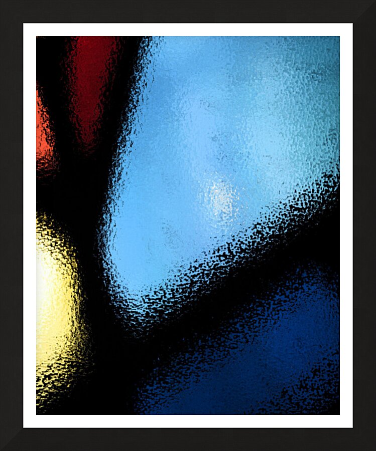 blue over blue Picture Frame print