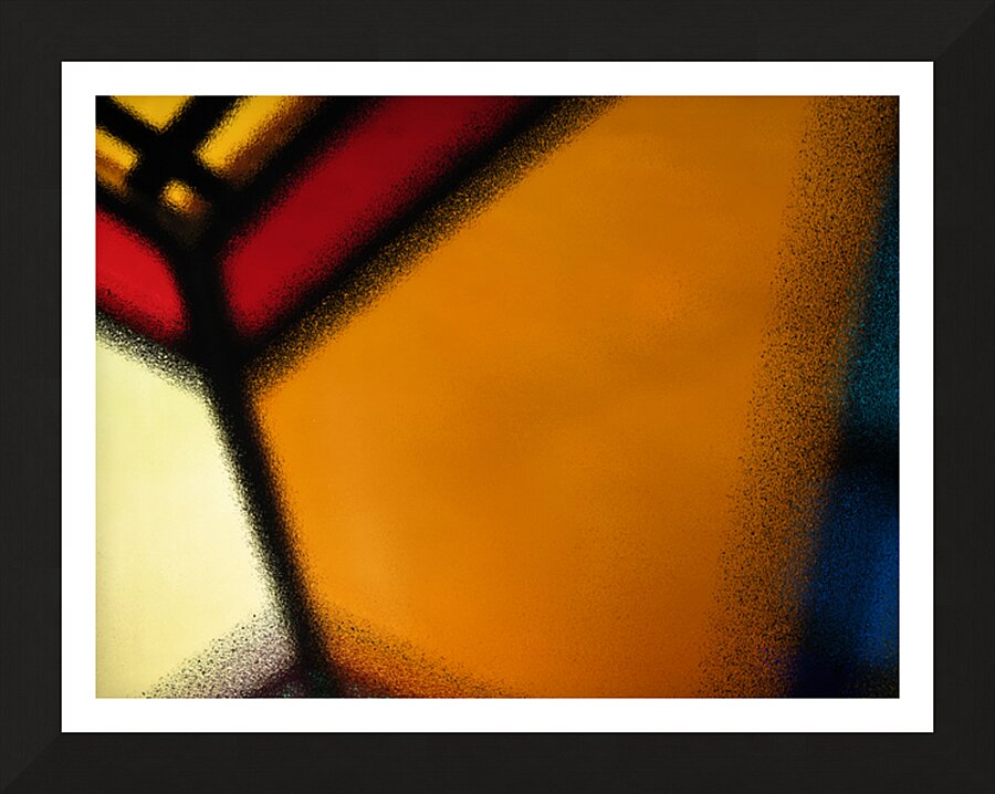 Stained Glass  2 Picture Frame print