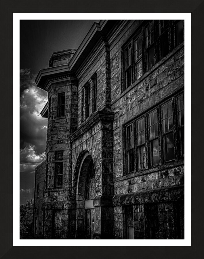 Old School Haunt Picture Frame print
