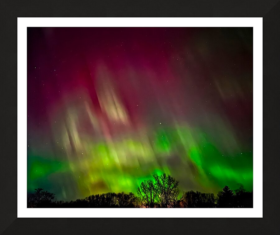 Aurora Nights Picture Frame print