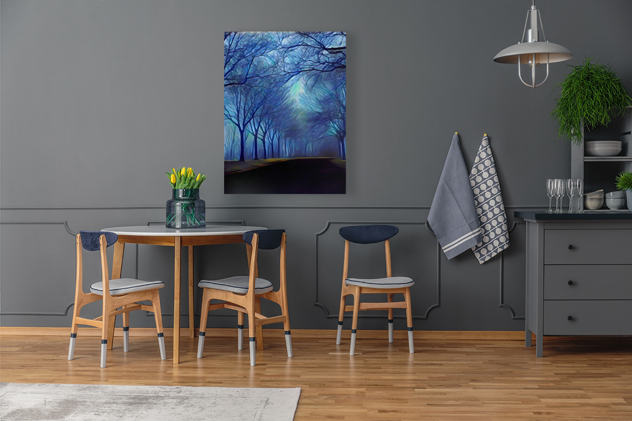study in blue Reproduction