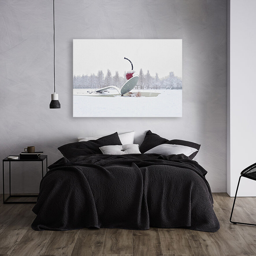 Spoon & Cherry in Winter Reproduction