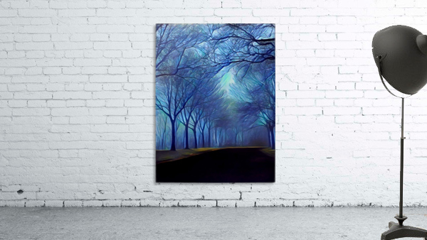 study in blue Wall Preview