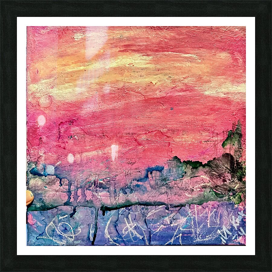 sunset landscape 3 Picture Frame print