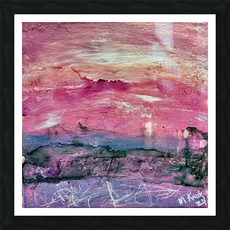 sunset landscape 2 Picture Frame print