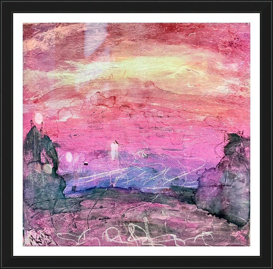sunset landscape 1 Picture Frame print