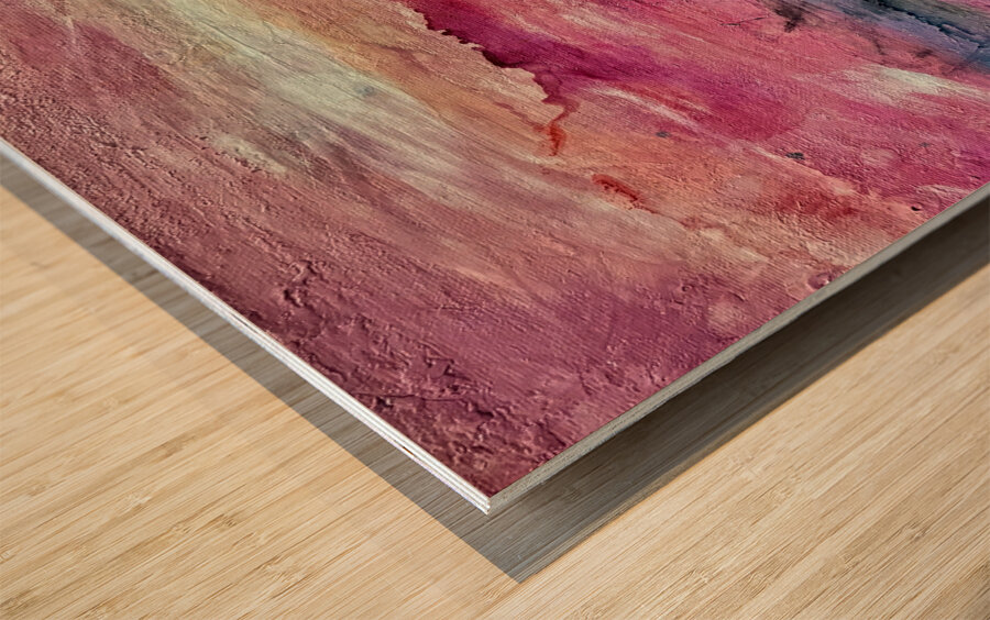 sunset landscape 2 Wood print