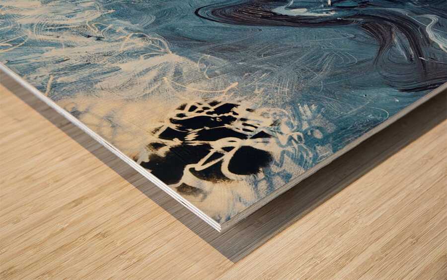 Catch the Waves Wood print