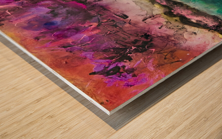 Turbulent  atmosphere  Wood print