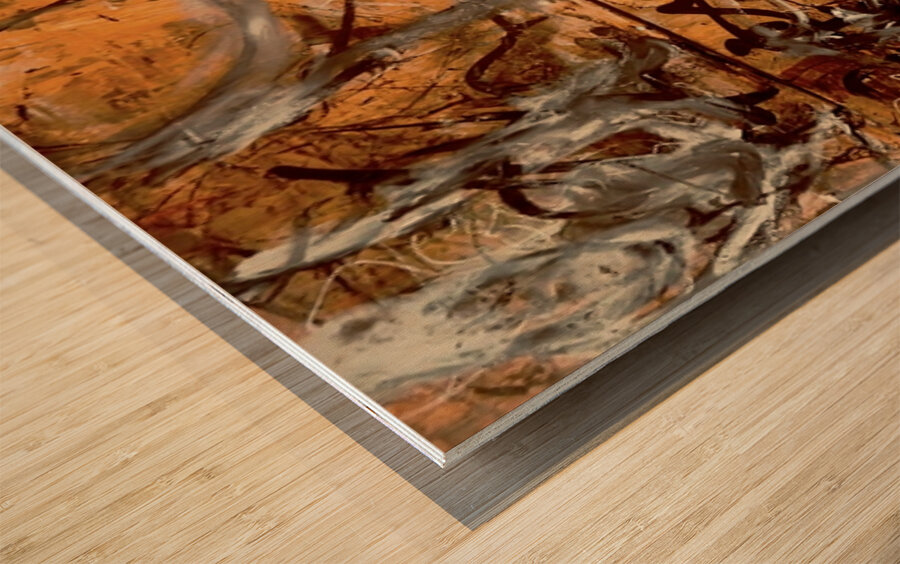 Smoke that never settles  Wood print