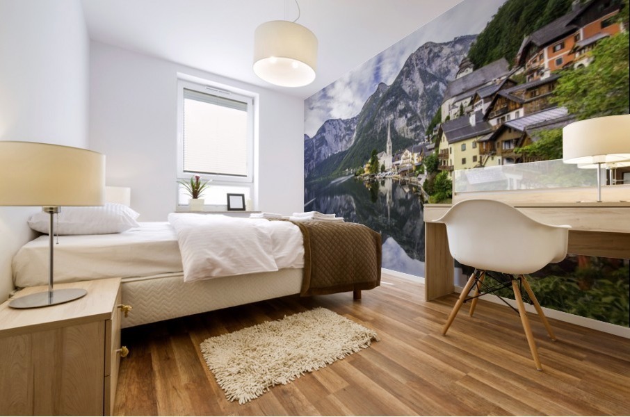 Hallstatt Sunrise Mural print