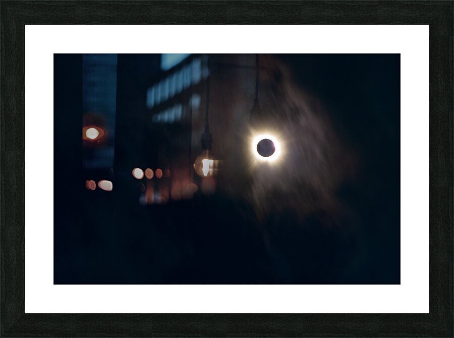 Solar Eclipse  over Van Alstyne TX 2024 Picture Frame print