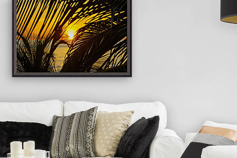 Sunrise through the palms by tommikee