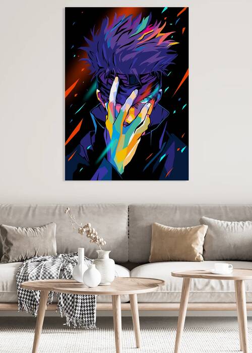 gojo satoru jujutsu pop art  by ardani