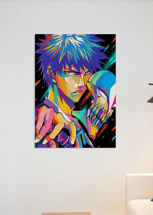 Ichigo Anime Character Pop Art Dark by ardani