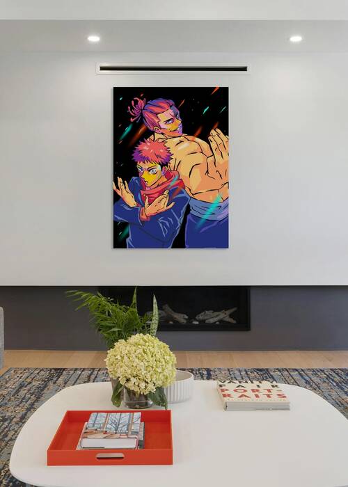 Anime Duo Digital Abstract Art by ardani