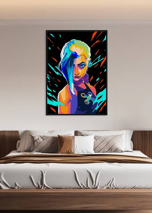 Jinx Digital Pop Art Abstract by ardani